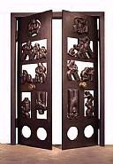 Tom Otterness - The Doors (Sculptures) h: 95.5 x w: 60 in / h: 242.6 x w: 152.4 cm