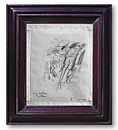 Willem de Kooning - Women in Interior (Works on Paper (Drawings, Watercolors etc.)) h: 13 x w: 11 in / h: 33 x w: 27.9 cm