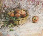 Henri Lebasque - Still-Life with peaches (Paintings) h: 43.3 x w: 55.3 cm / h: 17 x w: 21.8 in