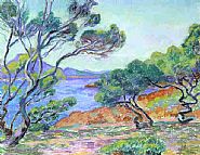 Armand Guillaumin - Agay h: 18.1 x w: 23.6 in / h: 46 x w: 59.9 cm