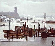 Albert Marquet - Port de Hambourg (Paintings) h: 25.6 x w: 31.1 in / h: 65 x w: 79 cm