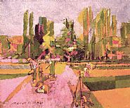 Jacques Villon - Potager à la Brunié (Paintings) h: 15 x w: 18.1 in / h: 38.1 x w: 46 cm
