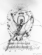 André Masson - Isis (Works on Paper (Drawings, Watercolors etc.)) h: 63.5 x w: 49.5 cm / h: 25 x w: 19.5 in