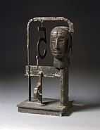 Mimmo Paladino - Testa con 5 (Sculptures) h: 70 x w: 36 x d: 28.2 cm / h: 27.6 x w: 14.2 x d: 11.1 in