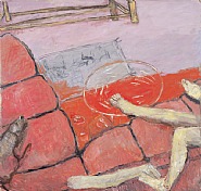 Susan Rothenberg - Pink Couch (Paintings) h: 83.5 x w: 88 in / h: 212.1 x w: 223.5 cm