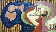 David Smith - Untitled (Head-Stripes) (Paintings) h: 14 x w: 24 in / h: 35.6 x w: 61 cm