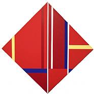Ilya Bolotowsky - Red Diamond (Paintings) h: 30 x w: 30 in / h: 76.2 x w: 76.2 cm
