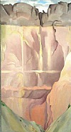 Georgia O'Keeffe - Waterfall I (Paintings) h: 30 x w: 16 in / h: 76.2 x w: 40.6 cm