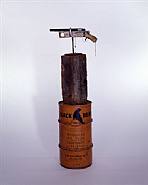 Untitled (Doublebarrel 12 gauge shotgun on Base)
