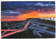 Jennifer Bartlett - Backdrop #4 (Works on Paper (Drawings, Watercolors etc.)) h: 30.2 x w: 44.5 in / h: 76.7 x w: 113 cm