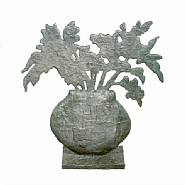 Donald Baechler - Flowers (Sculptures) h: 37 x w: 36 x d: 4 in / h: 94 x w: 91.4 x d: 10.2 cm