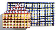 Jennifer Bartlett - 3-D House, Grid (Paintings) h: 24 x w: 48 x d: 14 in / h: 61 x w: 121.9 x d: 35.6 cm