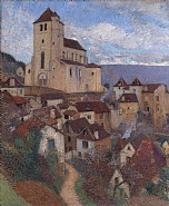 Henri Jean Guillaume Martin - Saint-Cirq-Lapopie (Paintings) h: 45.8 x w: 38 in / h: 116.3 x w: 96.5 cm