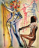 Salvador Dalí - Ballet of the Flowers (Prints and Multiples) h: 20.6 x w: 18 in / h: 52.3 x w: 45.7 cm