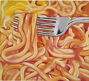 James Rosenquist - <i>Orange Field</i>, 1964<br />Private Collection. Art © James Rosenquist / Licensed by VAGA, New York, NY (Paintings) h: 32 x w: 36 in / h: 81.3 x w: 91.4 cm