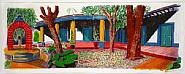 David Hockney - Hotel Acatlan Second Day (Prints and Multiples) h: 73 x w: 193 cm / h: 28.7 x w: 76 in