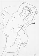 Henri Matisse - Femme Nue (Works on Paper (Drawings, Watercolors etc.))