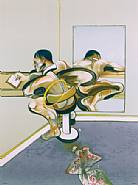 Figure Writing Reflected in a Mirror