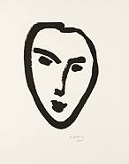 Henri Matisse - Jeune Étudiant, Masque I (Prints and Multiples) h: 64.6 x w: 50.5 cm / h: 25.4 x w: 19.9 in