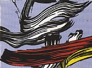 Roy Lichtenstein - Brushstrokes (Prints and Multiples) h: 23 x w: 31 in / h: 58.4 x w: 78.7 cm