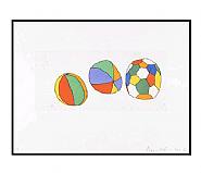 Donald Baechler - 3 Balls (Prints and Multiples) h: 22 x w: 30 in / h: 55.9 x w: 76.2 cm