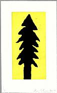 Donald Baechler - Blue Spruce (Prints and Multiples) h: 30 x w: 18 in / h: 76.2 x w: 45.7 cm