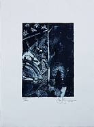 Jasper Johns - Summer (Blue) (Prints and Multiples) h: 16.2 x w: 11.2 in / h: 41.1 x w: 28.4 cm