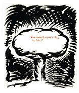 Raymond Pettibon - Untitled (Atom Bomb) (Prints and Multiples) h: 19 x w: 14 in / h: 48.3 x w: 35.6 cm