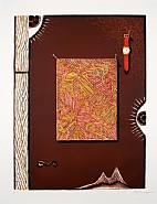 Jasper Johns - Face With Watch (Prints and Multiples) h: 42 x w: 31.8 in / h: 106.7 x w: 80.8 cm