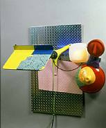 Jessica Stockholder - Untitled (Sculptures) h: 70 x w: 52 x d: 32.5 in / h: 177.8 x w: 132.1 x d: 82.6 cm