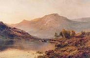 Alfred de Breanski Sr - The Perthshire Hills (Paintings) h: 20 x w: 30 in / h: 50.8 x w: 76.2 cm