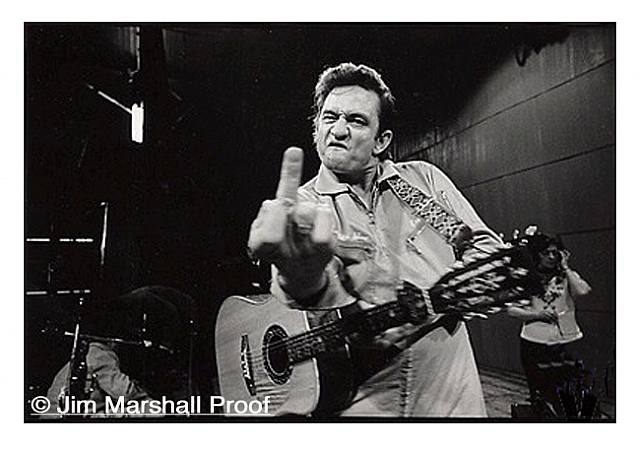Jim Marshall, Johnny Cash (Flipping the Bird), 