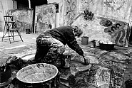 Taller de Miquel Barceló en la Avenida Breteuil /Le Marais, Paris (13 diciembre 1985)