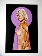 Mel Ramos - Peek a Boo Marylin (Prints and Multiples) h: 31.5 x w: 23 in / h: 80 x w: 58.4 cm
