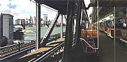 Richard Estes - D Train (Prints and Multiples) h: 46 x w: 81 in / h: 116.8 x w: 205.7 cm