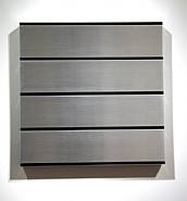 Donald Judd - Untitled (Sculptures) h: 27.9 x w: 28.1 x d: 3.1 in / h: 70.9 x w: 71.4 x d: 7.9 cm