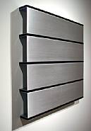 Donald Judd - Untitled (Sideview) (Sculptures) h: 27.9 x w: 28.1 x d: 3.1 in / h: 70.9 x w: 71.4 x d: 7.9 cm
