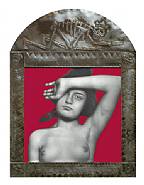 Girl with the Black Mask in the Red Room