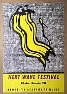 Roy Lichtenstein - Next Wave Festival (Brooklyn Academy of Music/ BAM) (Prints and Multiples) h: 36 x w: 24.1 in / h: 91.4 x w: 61.2 cm