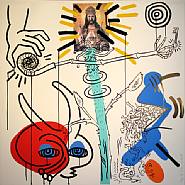 Keith Haring - Apocalypse X (Prints and Multiples) h: 37 x w: 37 in / h: 94 x w: 94 cm