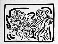 Keith Haring - Bad Boys (Prints and Multiples) h: 20 x w: 26 in / h: 50.8 x w: 66 cm