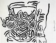Keith Haring - Bad Boys (Prints and Multiples) h: 20 x w: 26 in / h: 50.8 x w: 66 cm
