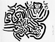 Keith Haring - Bad Boys (Prints and Multiples) h: 20 x w: 26 in / h: 50.8 x w: 66 cm