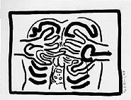 Keith Haring - Bad Boys (Prints and Multiples) h: 20 x w: 26 in / h: 50.8 x w: 66 cm