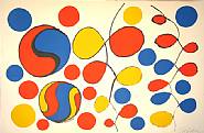 Alexander Calder - Composition with Helices and Circles (Prints and Multiples) h: 30.2 x w: 40.5 in / h: 76.7 x w: 102.9 cm