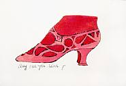 Andy Warhol - A La Recher chy Du Shoe Perdu, Anyone for Shoes (Prints and Multiples) h: 9.5 x w: 13.5 in / h: 24.1 x w: 34.3 cm