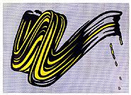 Roy Lichtenstein - Brushstroke (Prints and Multiples) h: 23 x w: 29 in / h: 58.4 x w: 73.7 cm
