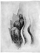 Georgia O'Keeffe - Plate II Drawing Number 13, From “Some Memories of Drawings” portfolio (Prints and Multiples) h: 25 x w: 19 in / h: 63.5 x w: 48.3 cm