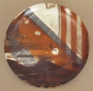 Robert Rauschenberg - Guggenheim Retrospective Limited Edition Plate – Stripes Plate (Ceramics) h: 10.4 x w: 10.4 in / h: 26.4 x w: 26.4 cm