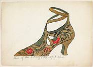 Andy Warhol - A La Recher chy Du Shoe Perdu, Shoe of the Evening Beautiful Shoe (Prints and Multiples) h: 9.5 x w: 13.5 in / h: 24.1 x w: 34.3 cm